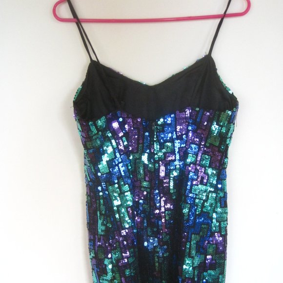 COPY - Vintage Sequin Mini Dress - Picture 5 of 11
